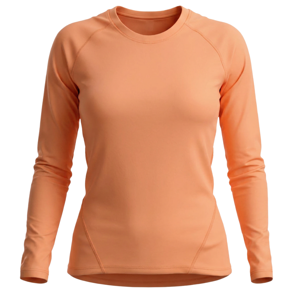 iElite Womens Long Sleeve Top - Orange