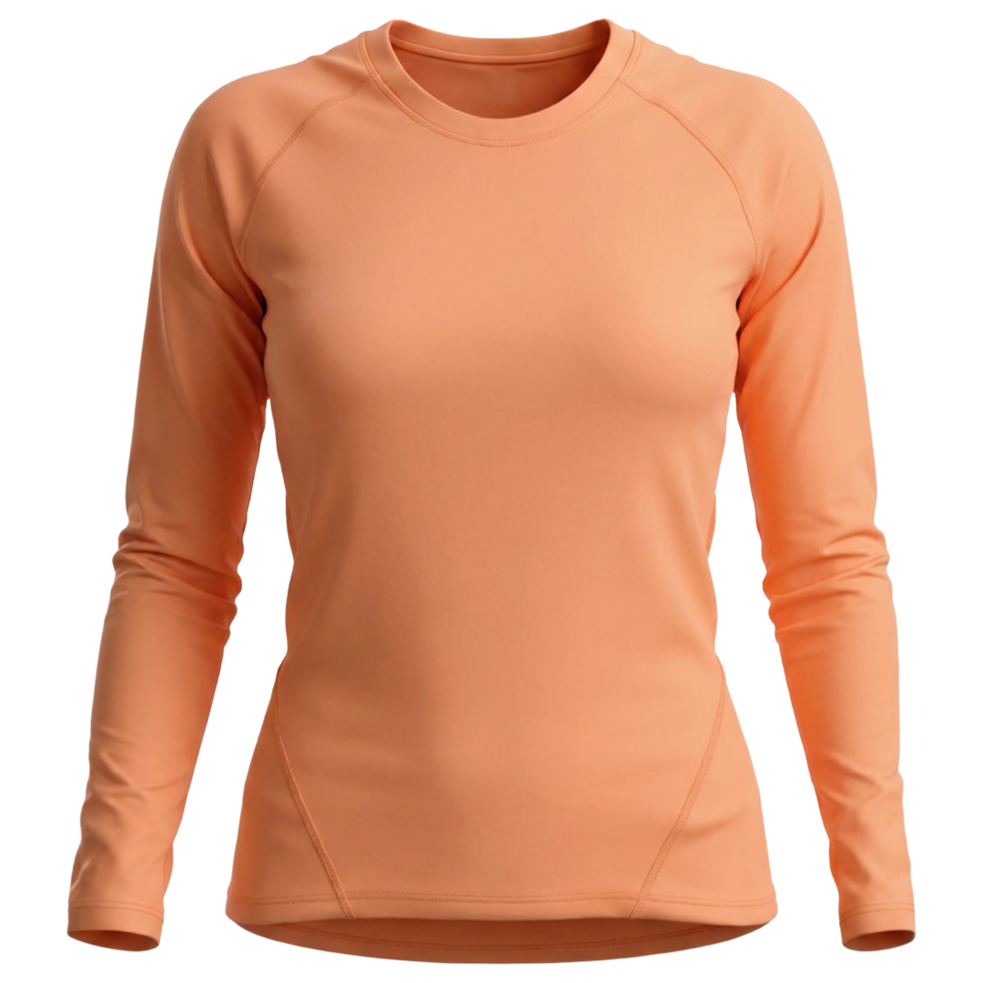 iElite Womens Long Sleeve Top - Orange