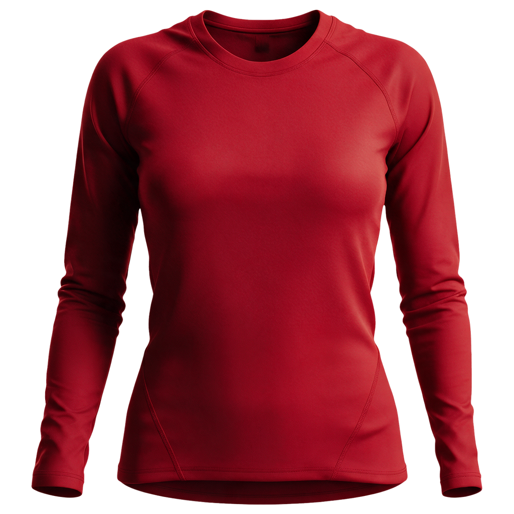 iElite Womens Long Sleeve Top - Red