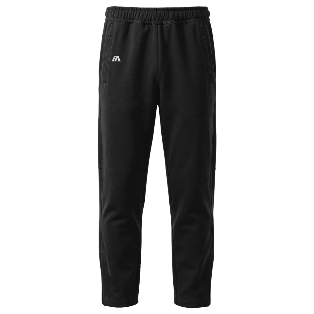 iAthletic Pro Fleece Zip Track Pants - Black