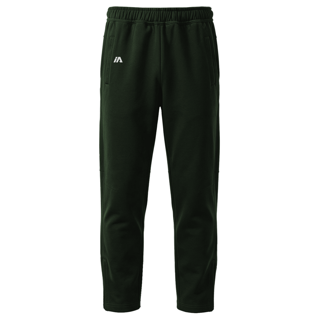 iAthletic Pro Fleece Zip Track Pants - Green