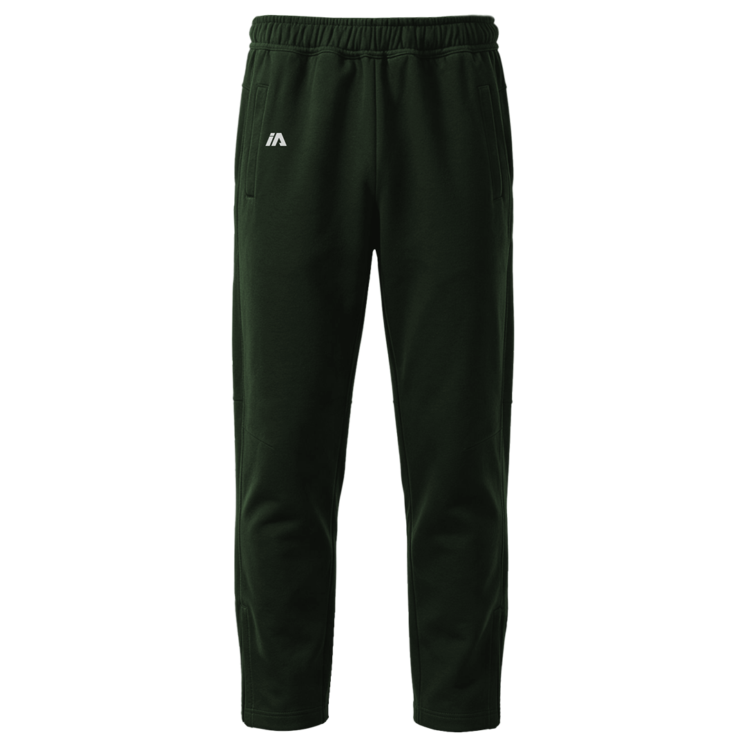 iAthletic Pro Fleece Zip Track Pants - Green
