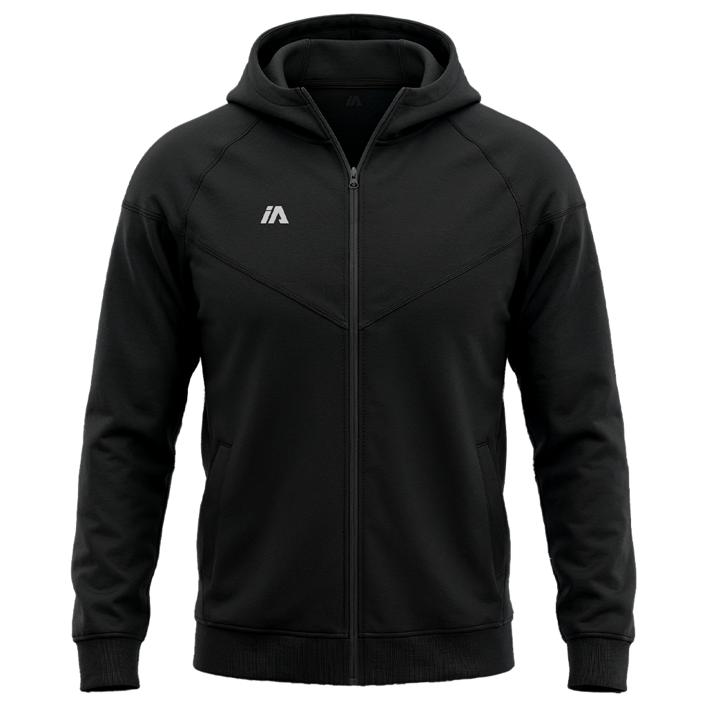 iAthletic Pro Fleece Zip Hoodie - Black