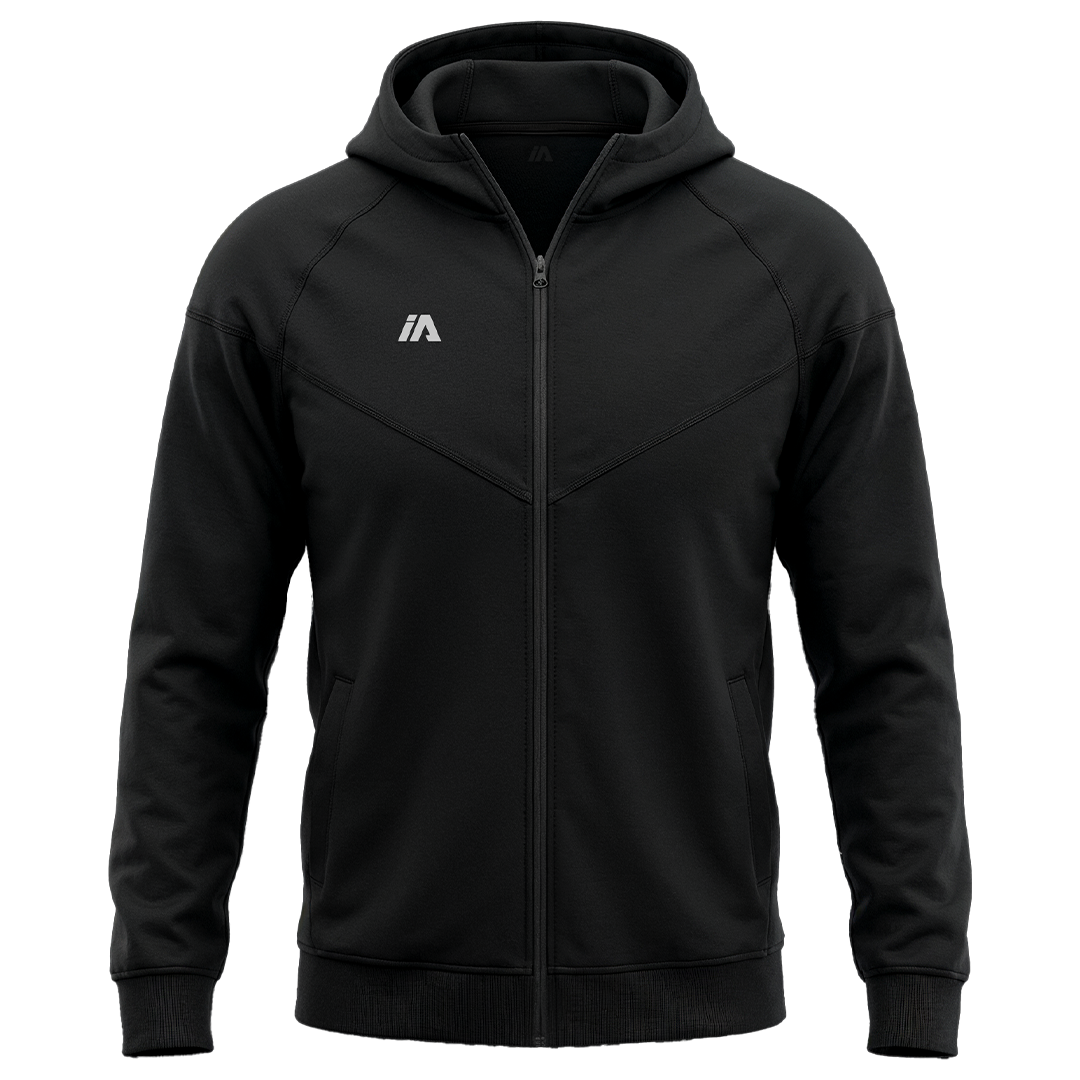 iAthletic Pro Fleece Zip Hoodie - Black