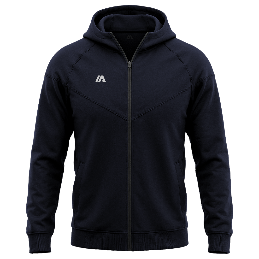 iAthletic Pro Fleece Zip Hoodie - Navy