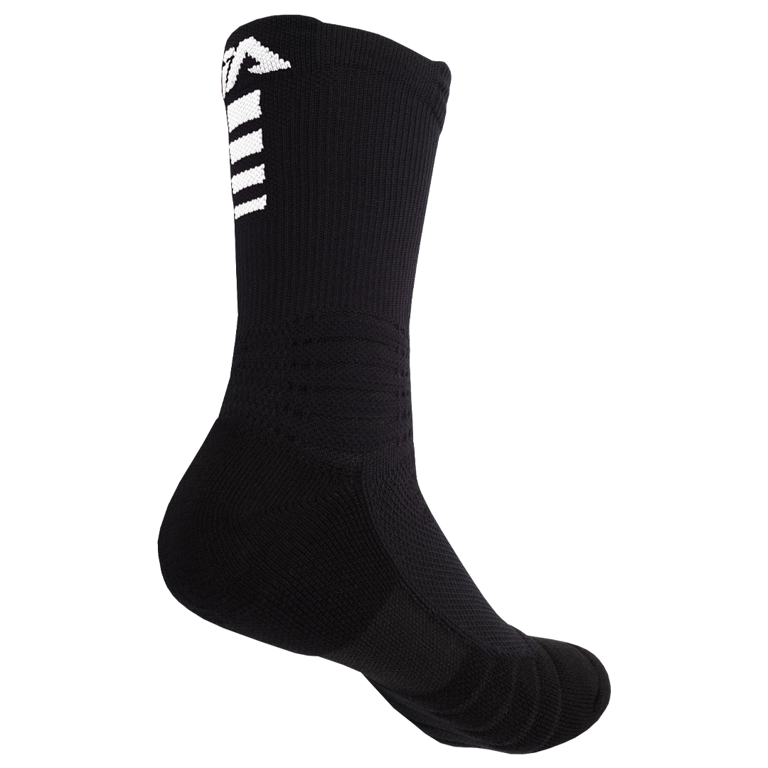 iAthletic Elite Performance Socks - Black/Black/White