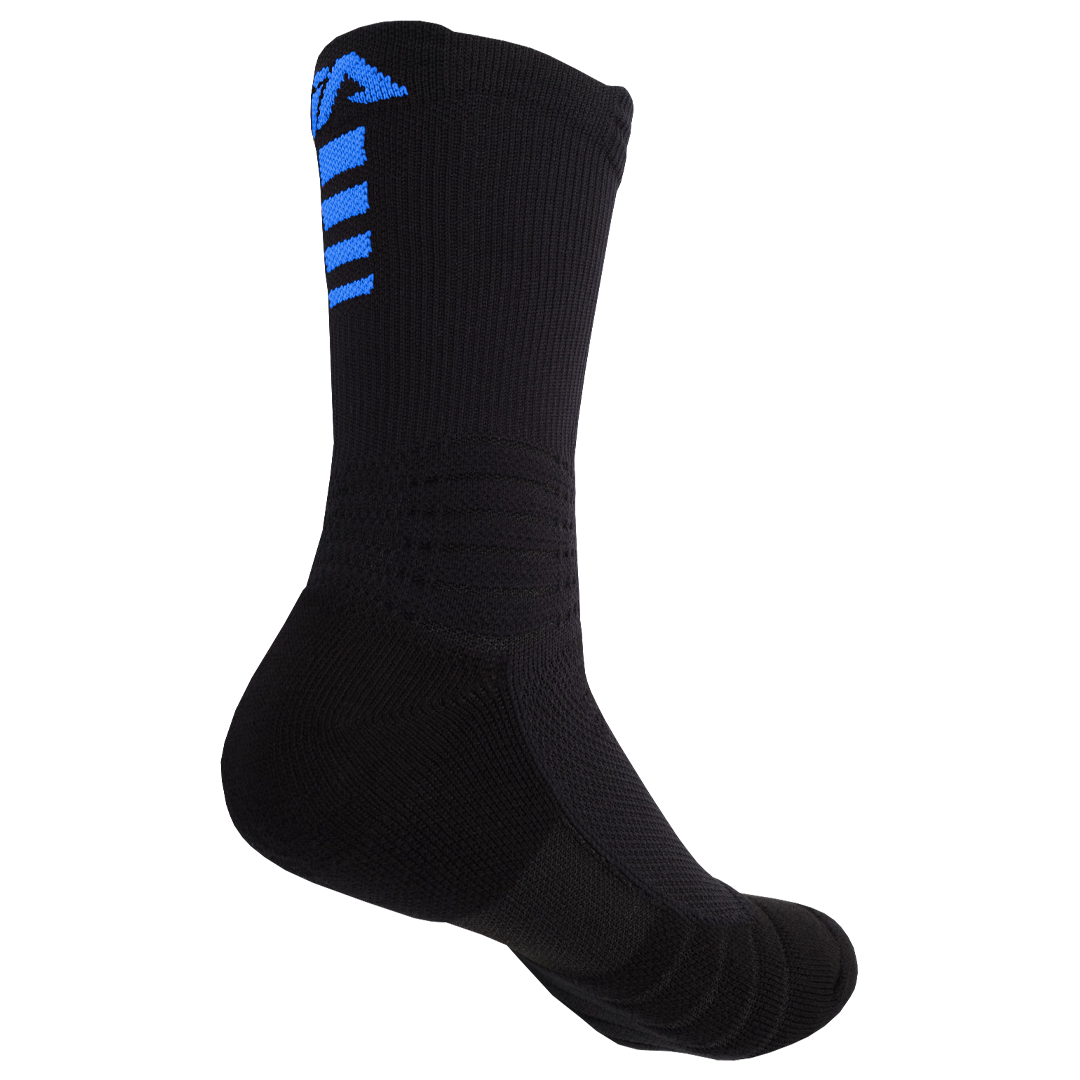 iAthletic Elite Performance Socks - Black/Black/Royal
