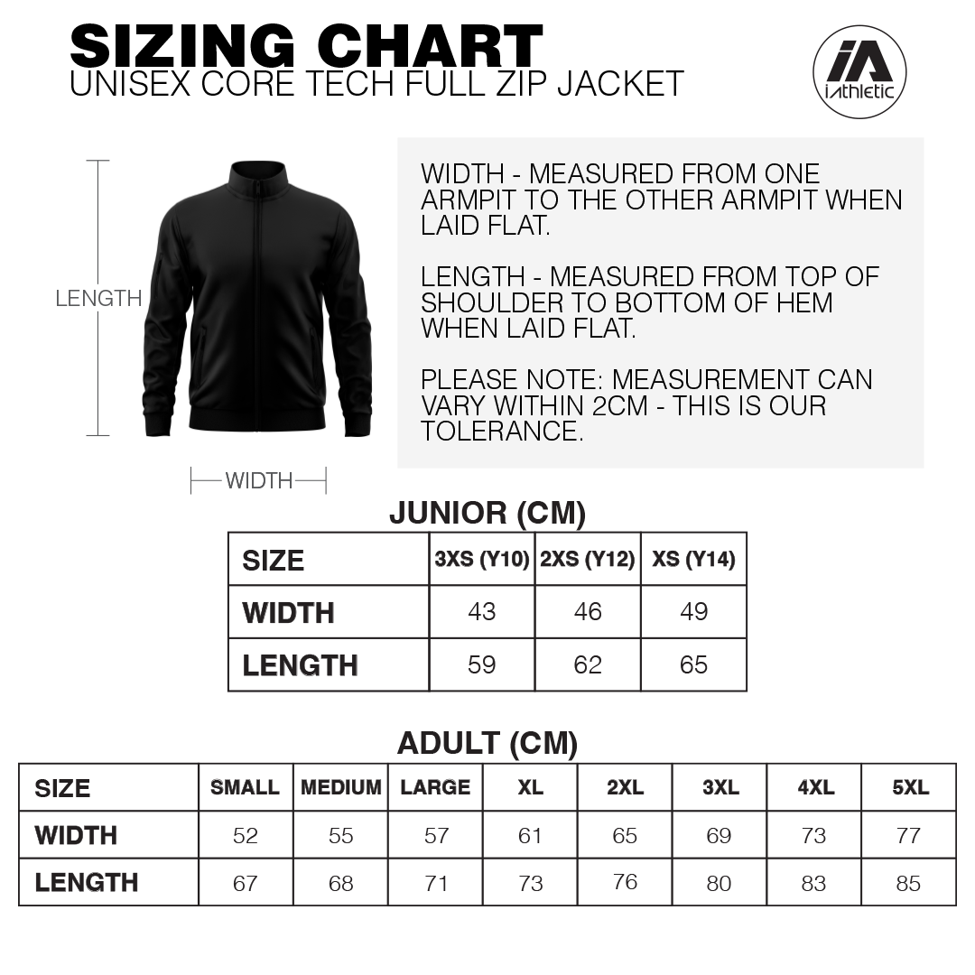 iAthletic Core Tech Full Zip - Navy