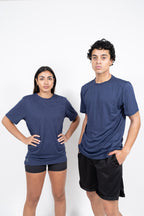 iAthletic Performance Short Sleeve Tee - Navy Marle