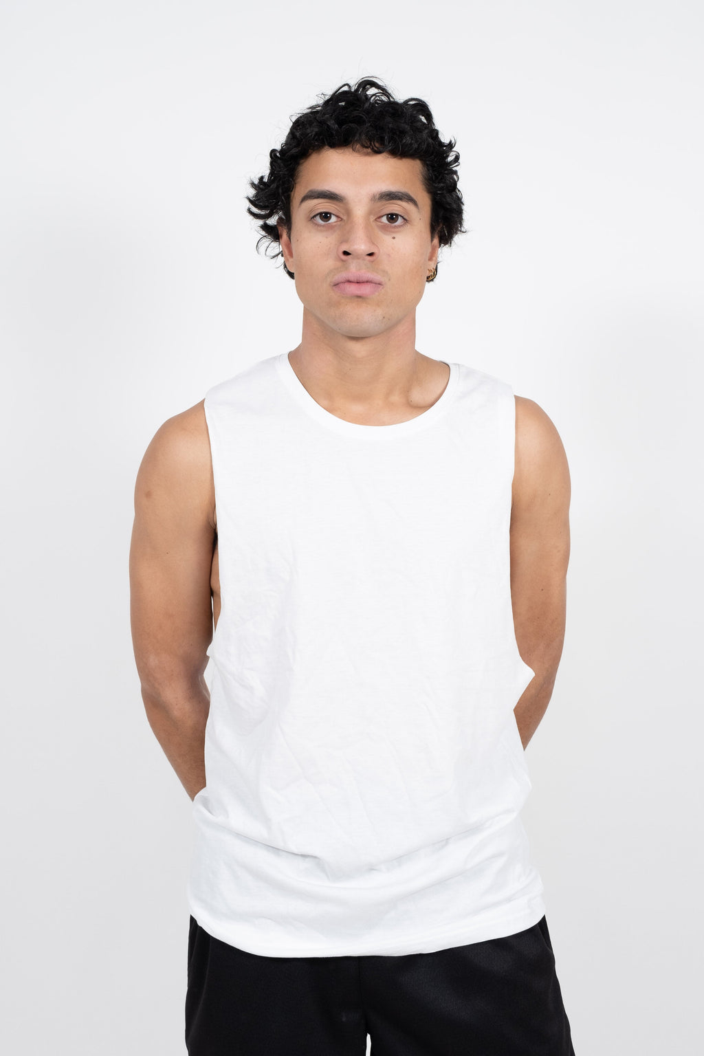 iAthletic Cotton Tank - White