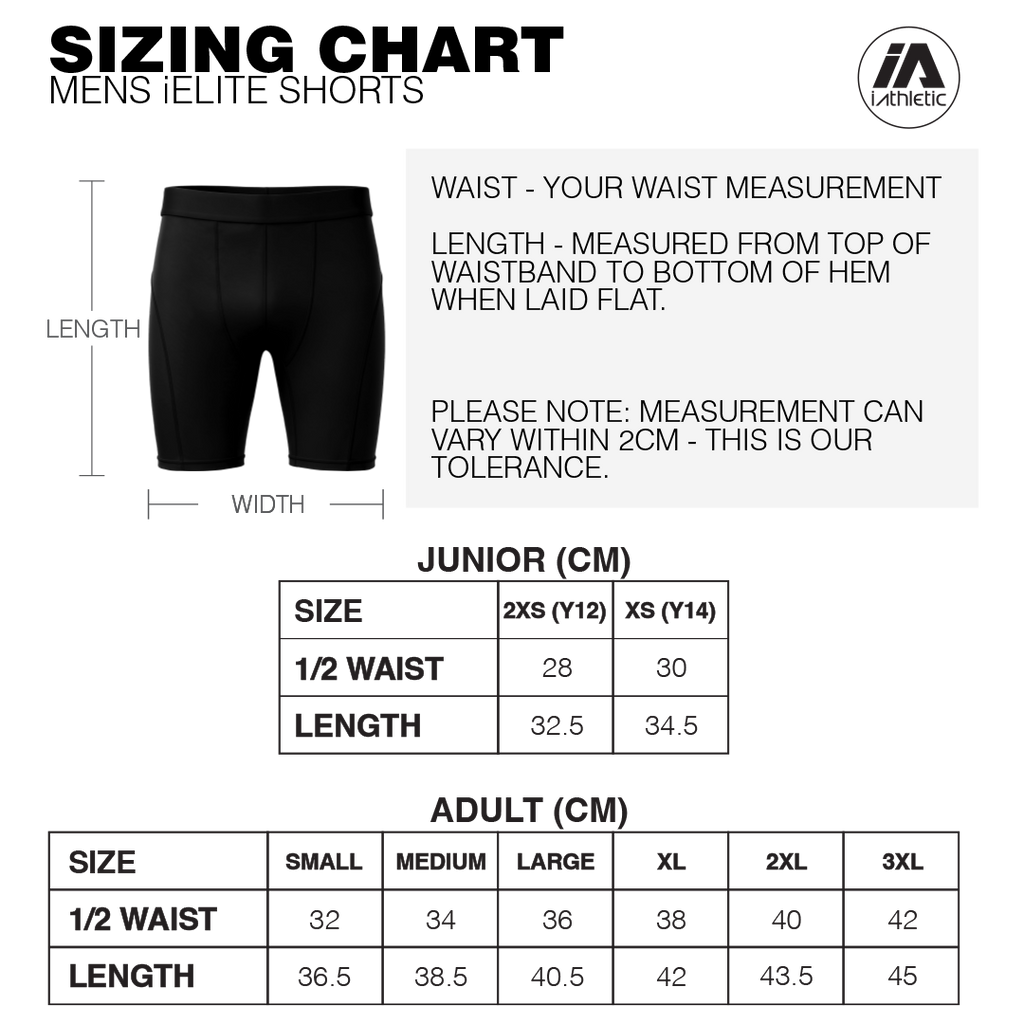 iAthletic iElite Mens Shorts - Black