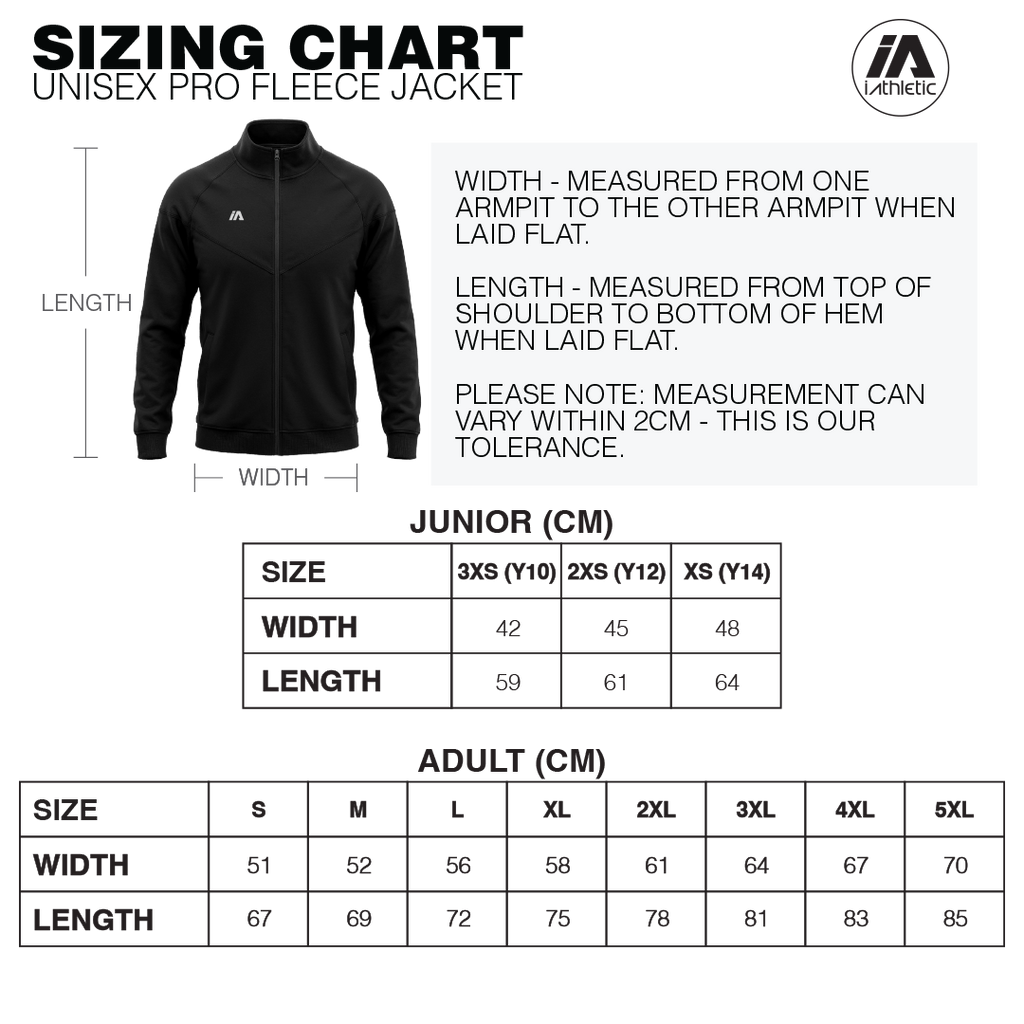iAthletic Pro Fleece Jacket - Black