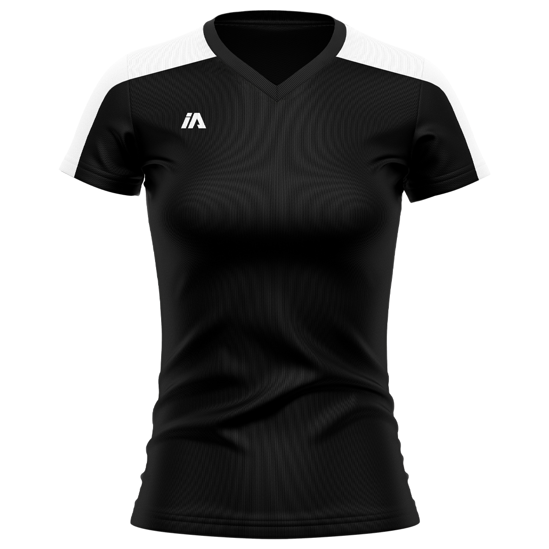 Womens Custom Jersey - Black/White